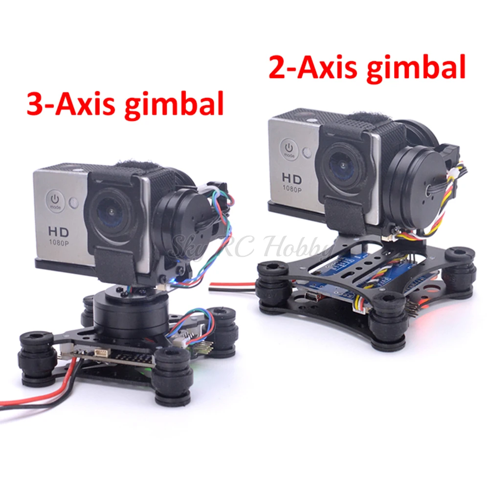 Hafif 2 eksenli/3 eksenli fırç - Drone Gimbal For Gopro Hero incelemesi ve fiyatı